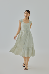 Kaylia Gingham Midi Dress